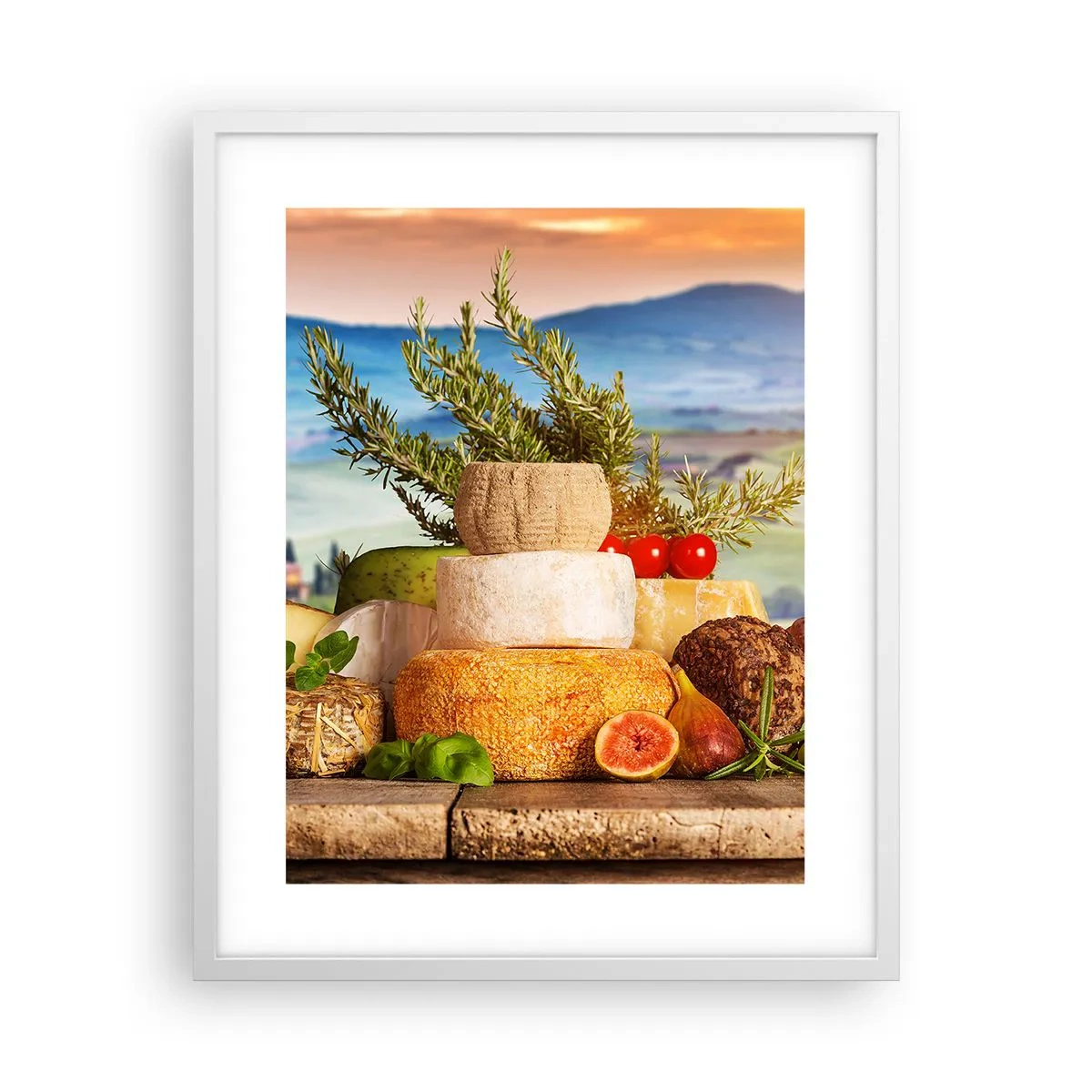 Affisch i vit ram - Italiensk livsglädje - 40x50 cm
