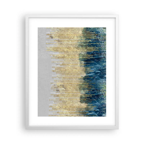Affisch i vit ram - Förgylld gräns - 40x50 cm