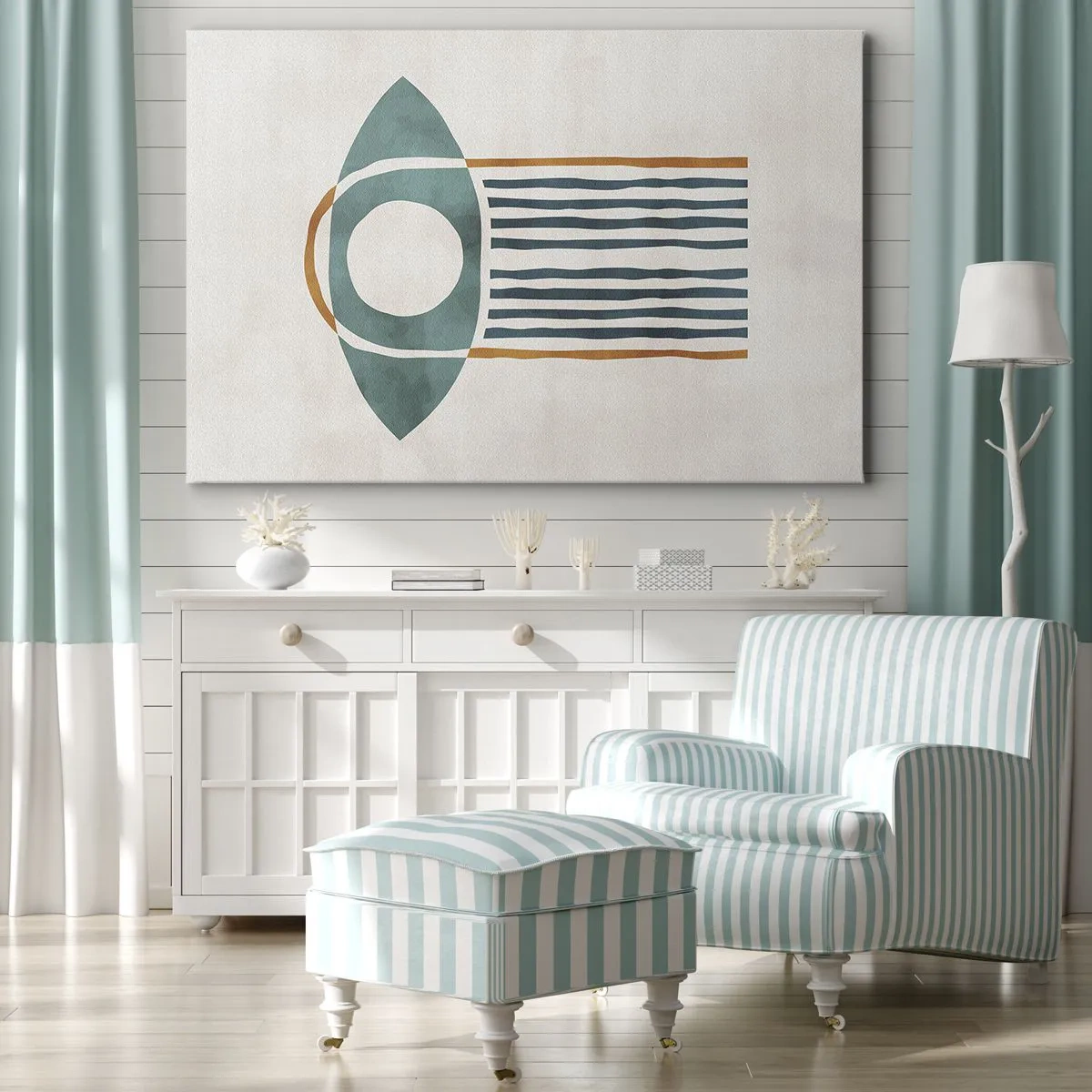 Canvastavla - Bild på duk - Tecken och ritualer - 100x70 cm