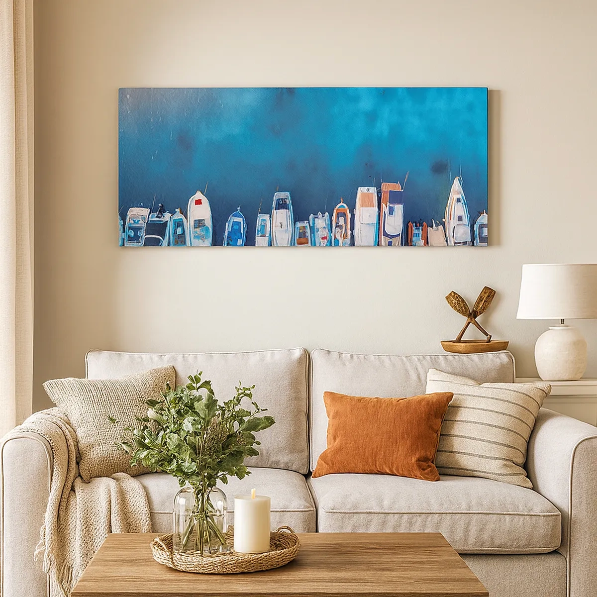 Canvastavla - Bild på duk - I en rad - 30x30 cm