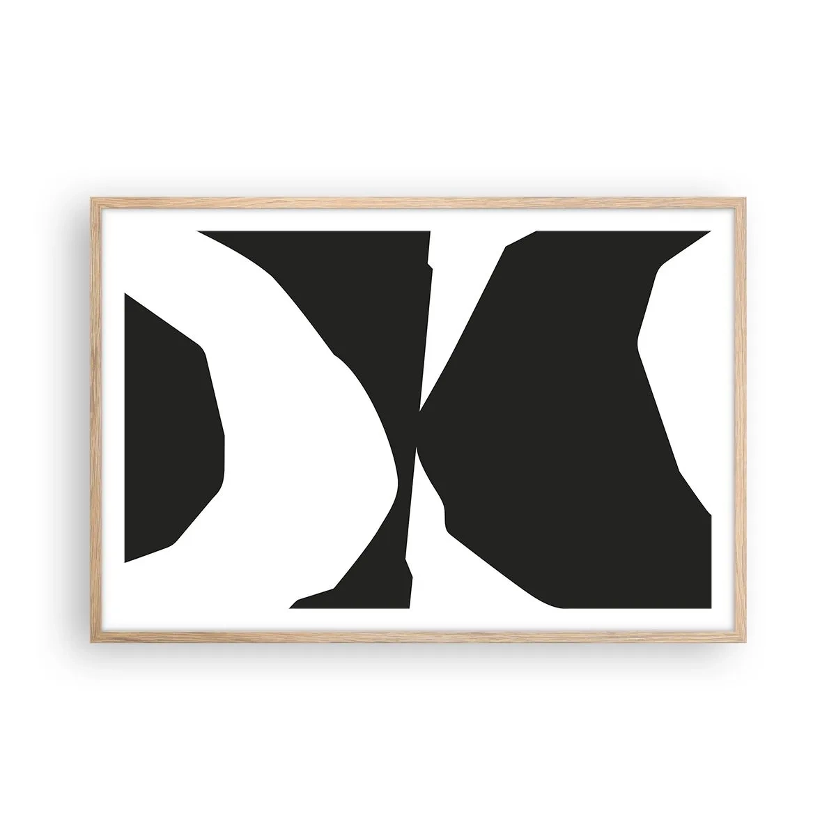 Affisch i ram av ljusek - Positiv-negativ - 91x61 cm