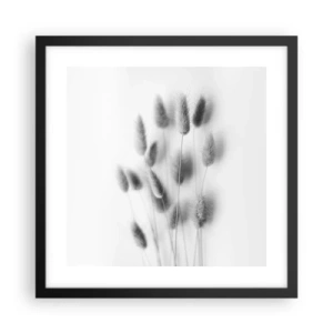 Affisch i svart ram - Fluffigt gräs - 40x40 cm
