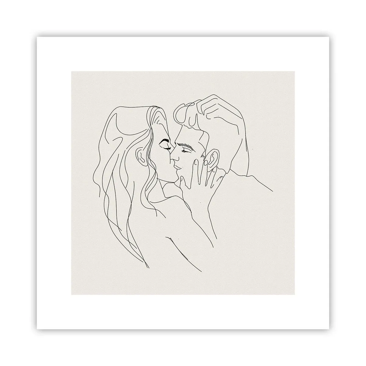 Affisch - I kärlekens famn - 30x30 cm