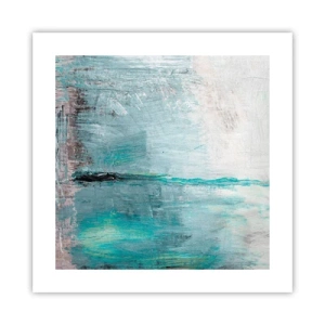 Affisch - Horisontellt i blått - 40x40 cm