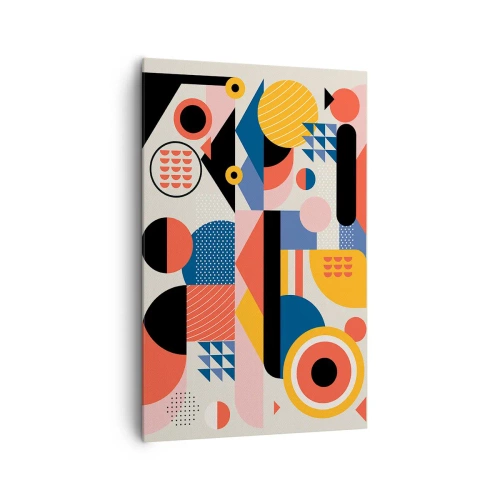 Canvastavla - Bild på duk - Komposition: Lek - 80x120 cm