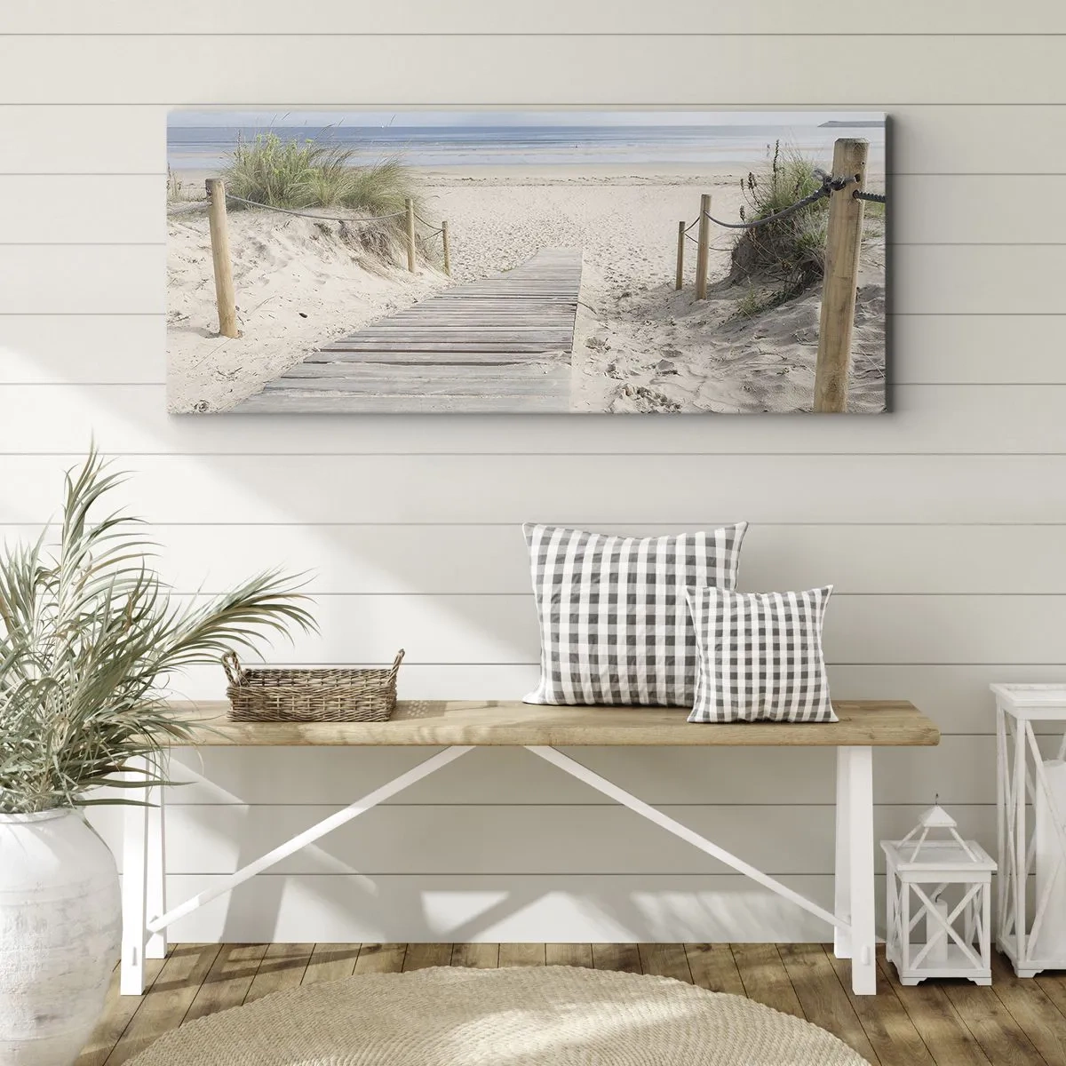 Canvastavla - Bild på duk - Mot horisonten - 100x40 cm