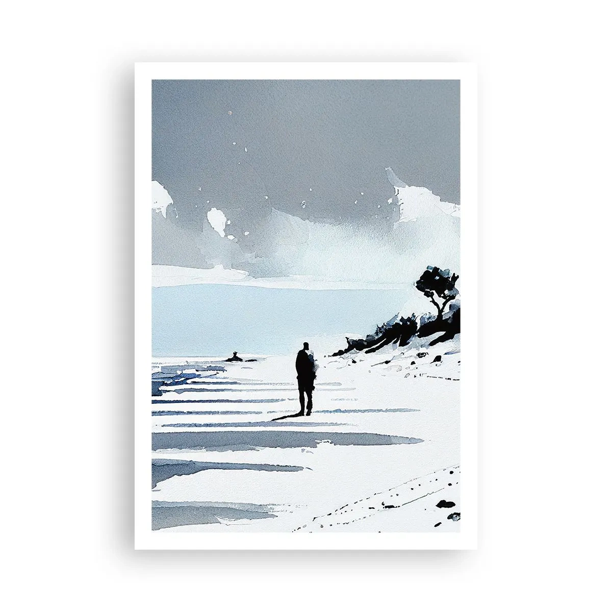 Affisch - Ensam - 70x100 cm