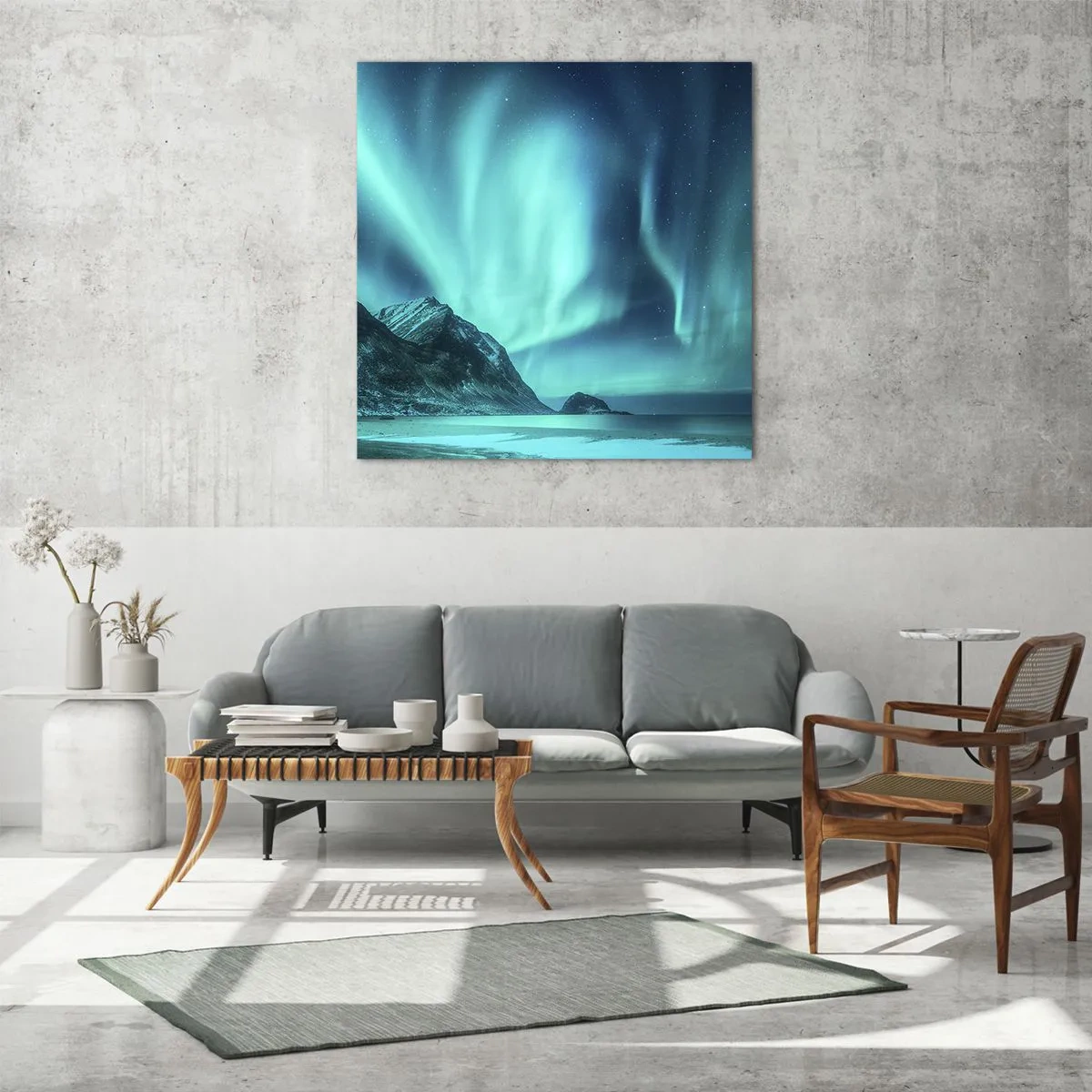 Glastavla - Bild på glas - Nordens underverk - 30x30 cm