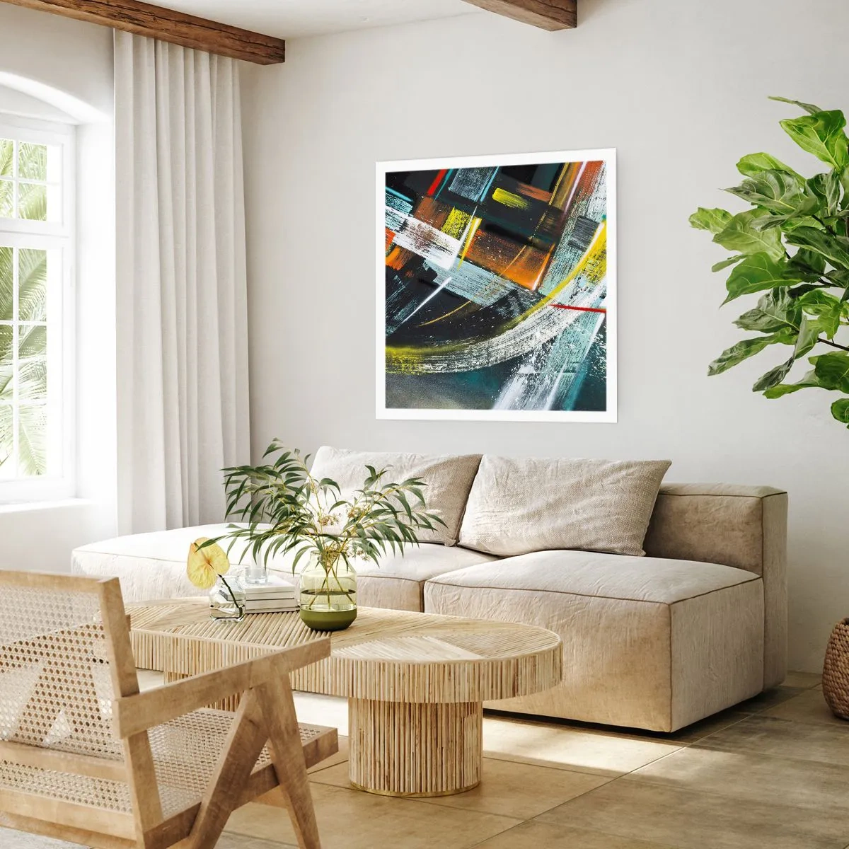 Affisch - Rörelsens energi - 60x60 cm