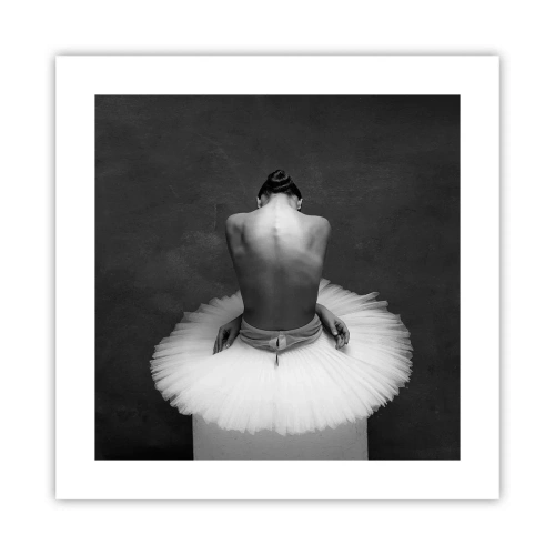 Affisch - Hon blommar ut - 40x40 cm