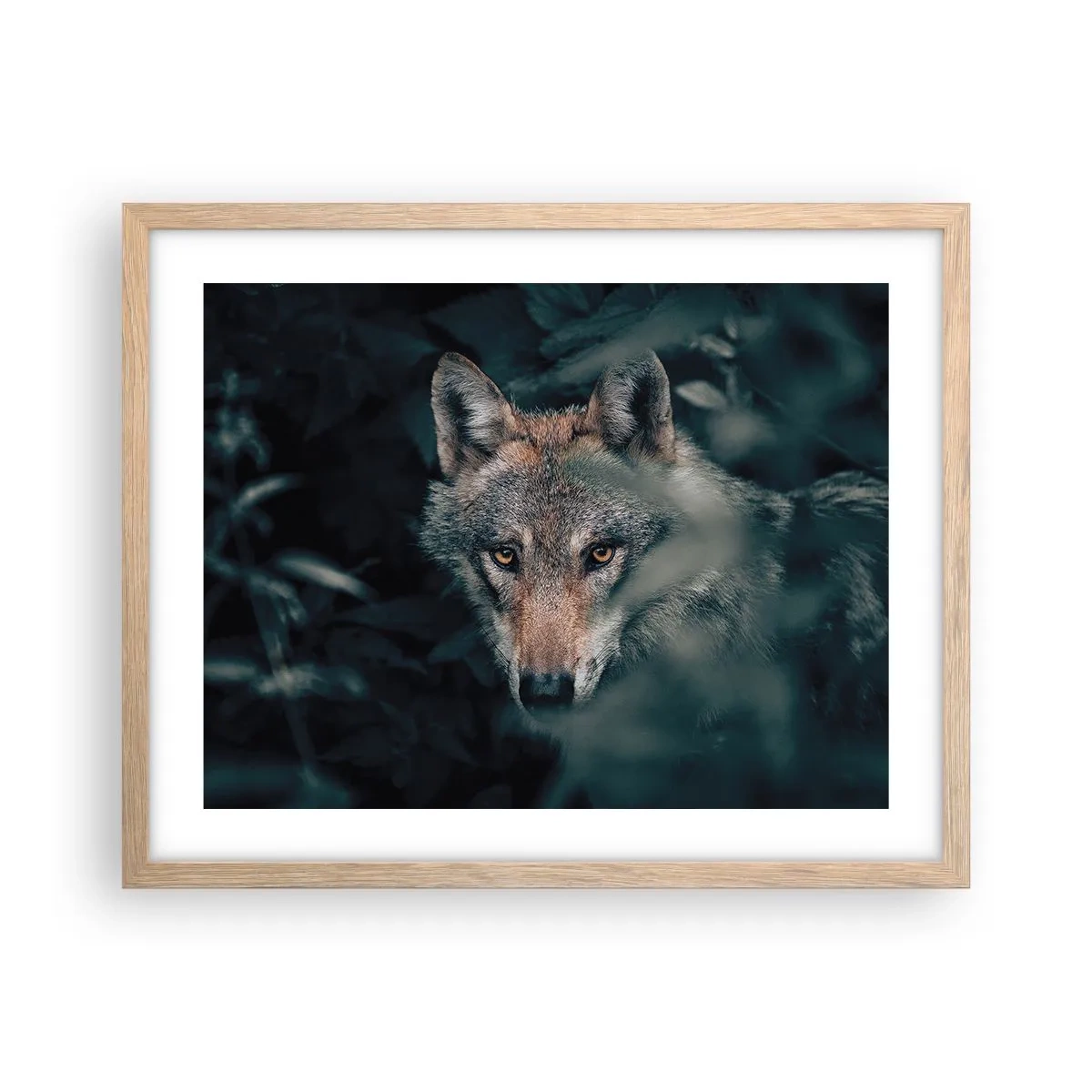 Affisch i ram av ljusek - Jägare - 50x40 cm