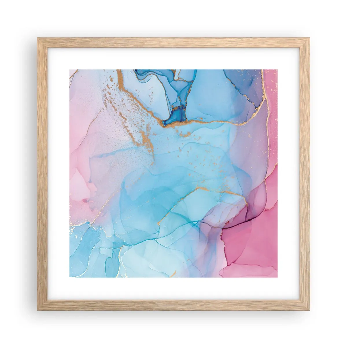 Affisch i ram av ljusek - Möte och infiltration - 40x40 cm