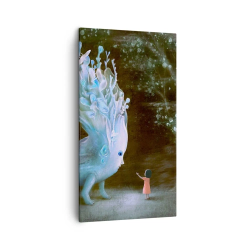 Canvastavla - Bild på duk - Fantastiskt möte - 45x80 cm