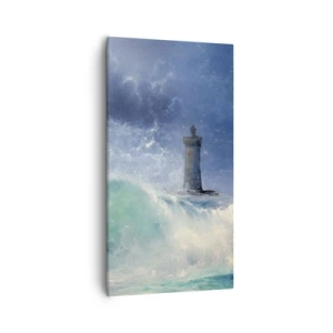 Canvastavla - Bild på duk - På vakt mot elementen - 55x100 cm