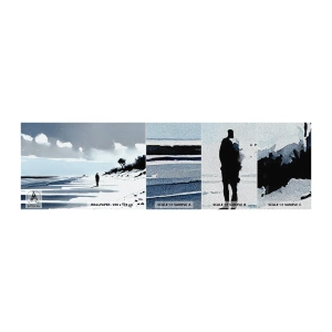 Provbit av fototapet Premium Sand - Ensam - Landskap, Strand, Bit - 100x30 cm