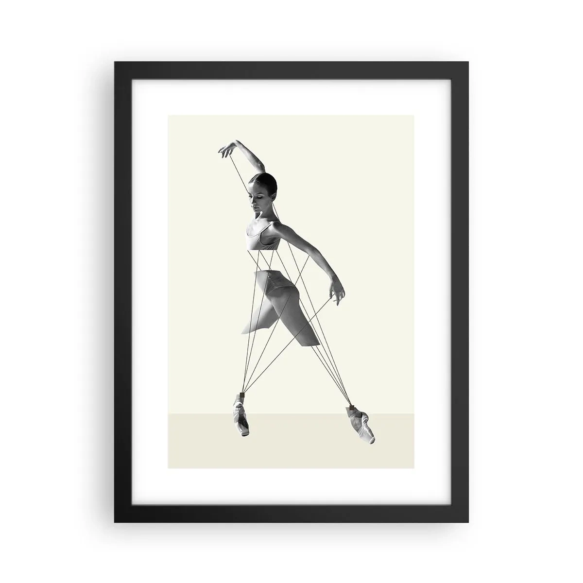 Affisch i svart ram - I världens teater - 30x40 cm