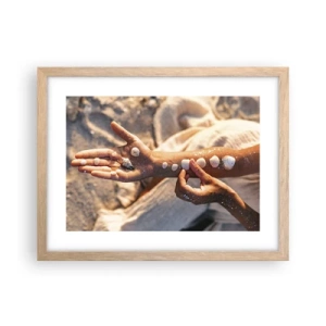 Affisch i ram av ljusek - Skönhet inom handens räckvidd - 40x30 cm