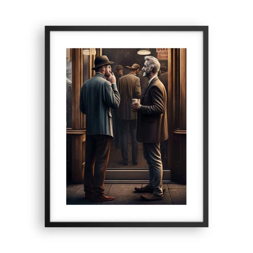 Affisch i svart ram - En bra stund på dagen - 40x50 cm