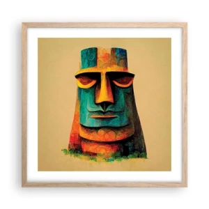 Affisch i ram av ljusek - Statylik, men ändå sympatisk - 50x50 cm