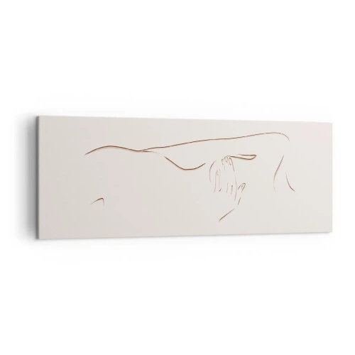 Canvastavla - Bild på duk - Begärans form - 140x50 cm