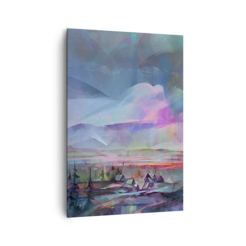 Canvastavla - Bild på duk - Under en vänlig himmel - 70x100 cm