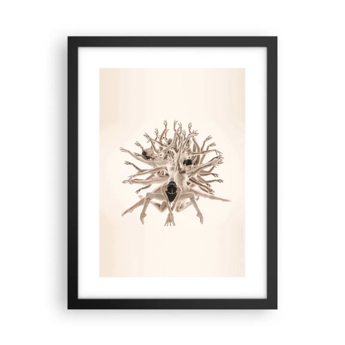 Affisch i svart ram - Blommar i dansen - 30x40 cm