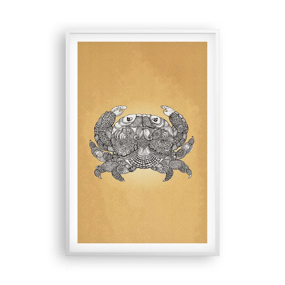 Affisch i vit ram - Herr Krabba berättar - 61x91 cm