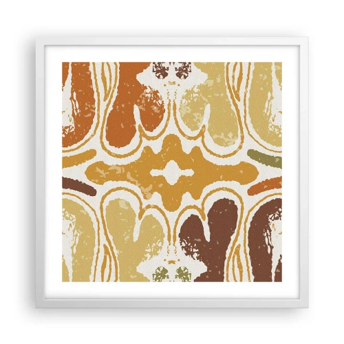 Affisch i vit ram - Sentimental abstraktion - 50x50 cm