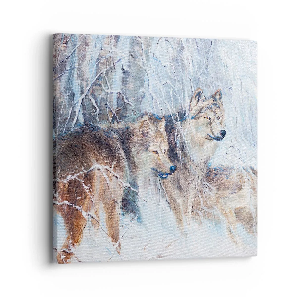 Canvastavla - Bild på duk - Akta! Någon kommer - 40x40 cm