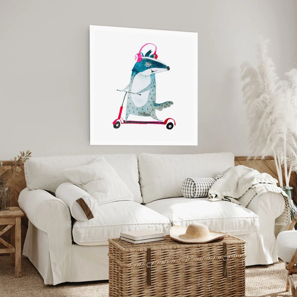 Affisch - Grävlingens glädje - 60x60 cm