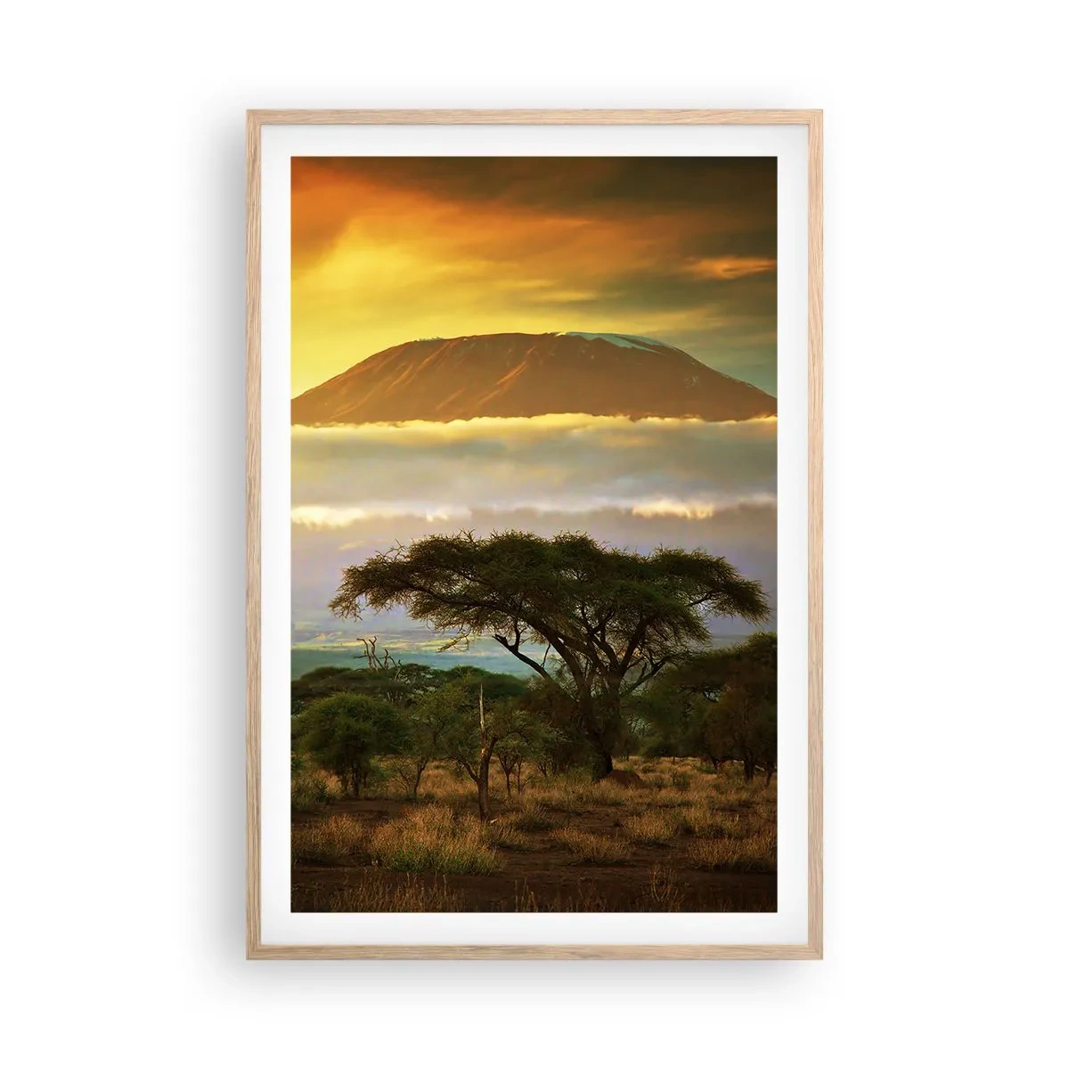 Affisch i ram av ljusek - Resenärens dröm - 61x91 cm