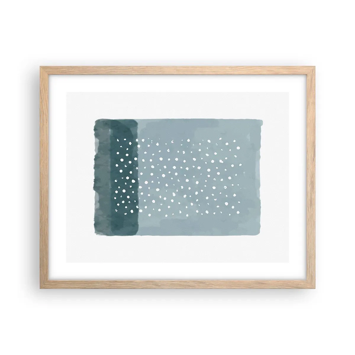 Affisch i ram av ljusek - Uppstådda ur det blåa - 50x40 cm