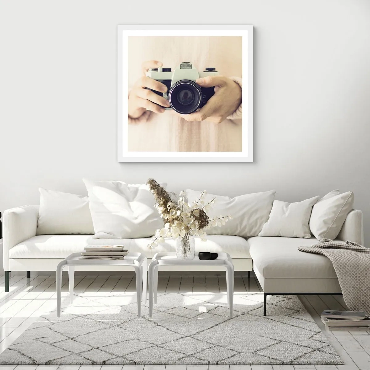 Affisch i vit ram - För att veta mer... - 30x30 cm