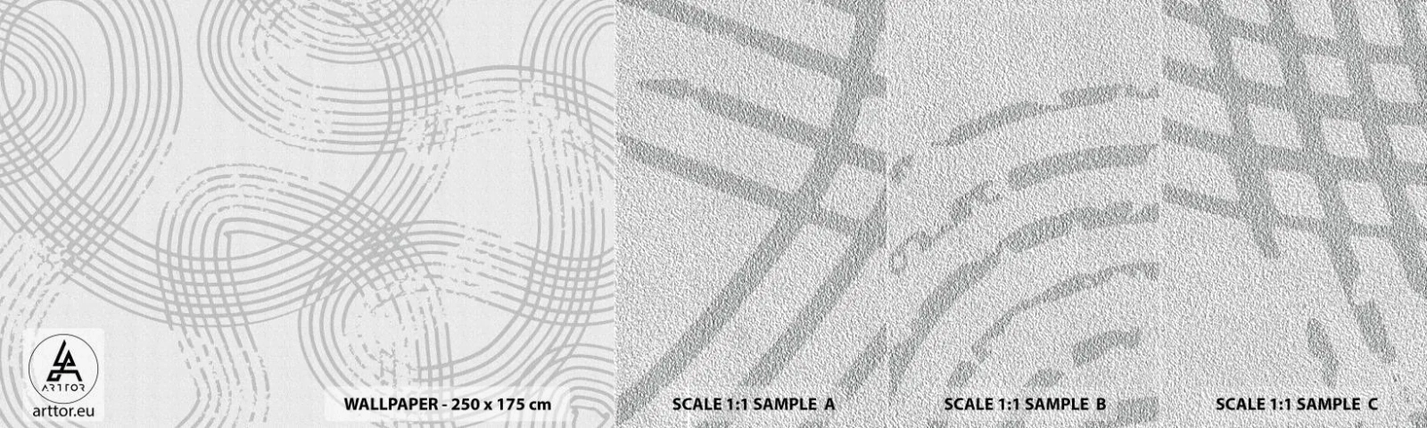 Provbit av fototapet Premium Sand - Det finns ingen rak väg - Minimalism, Bit, Ljus - 100x30 cm
