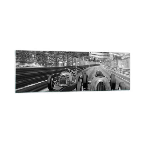 Glastavla - Bild på glas - För länge sedan i Monte Carlo - 160x50 cm