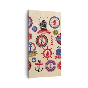 Canvastavla - Bild på duk - Seglarbroderskap - 65x120 cm