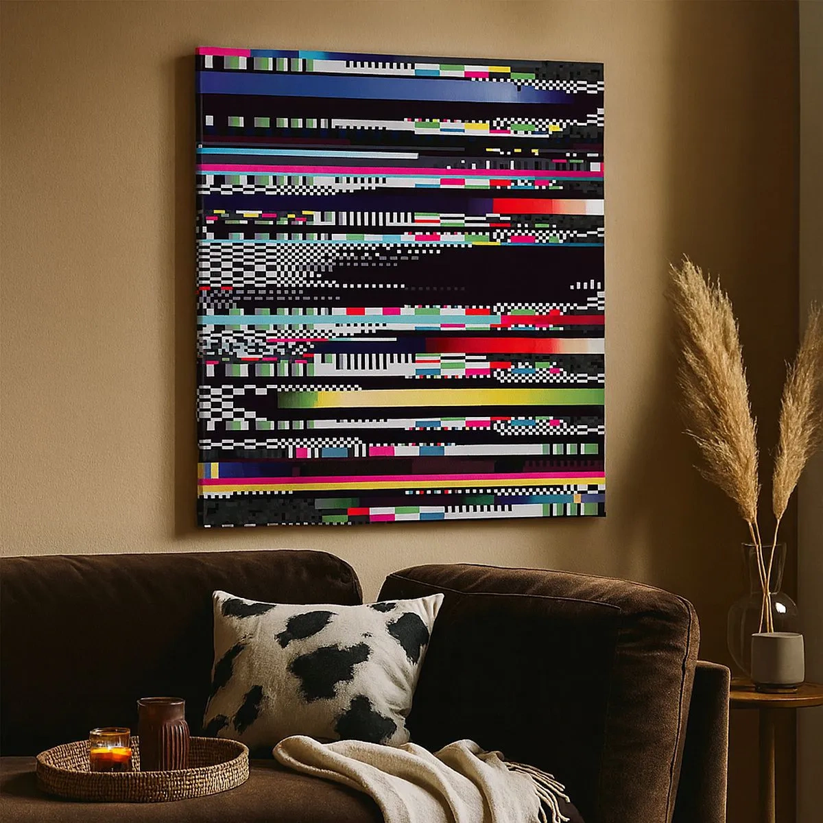 Canvastavla - Bild på duk - Verklighetens kontrollbild - 30x30 cm