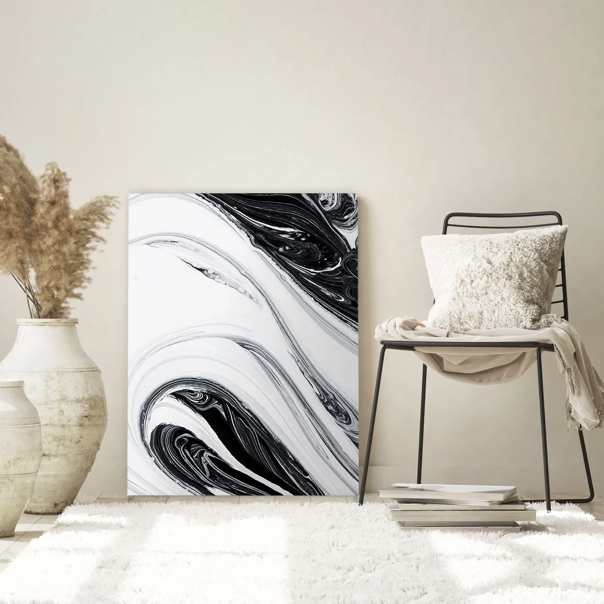 Glastavla - Bild på glas - Motsatskombination - 50x70 cm