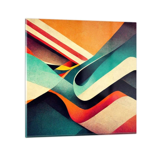Glastavla - Bild på glas - Intensiv komposition - 60x60 cm