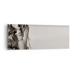 Canvastavla - Bild på duk - Som flickorna brukar - 140x50 cm