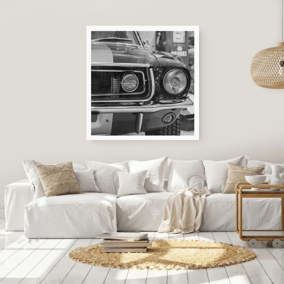 Affisch - Kör hårt - 40x40 cm