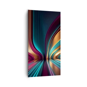 Canvastavla - Bild på duk - Ljusets arkitektur - 65x120 cm