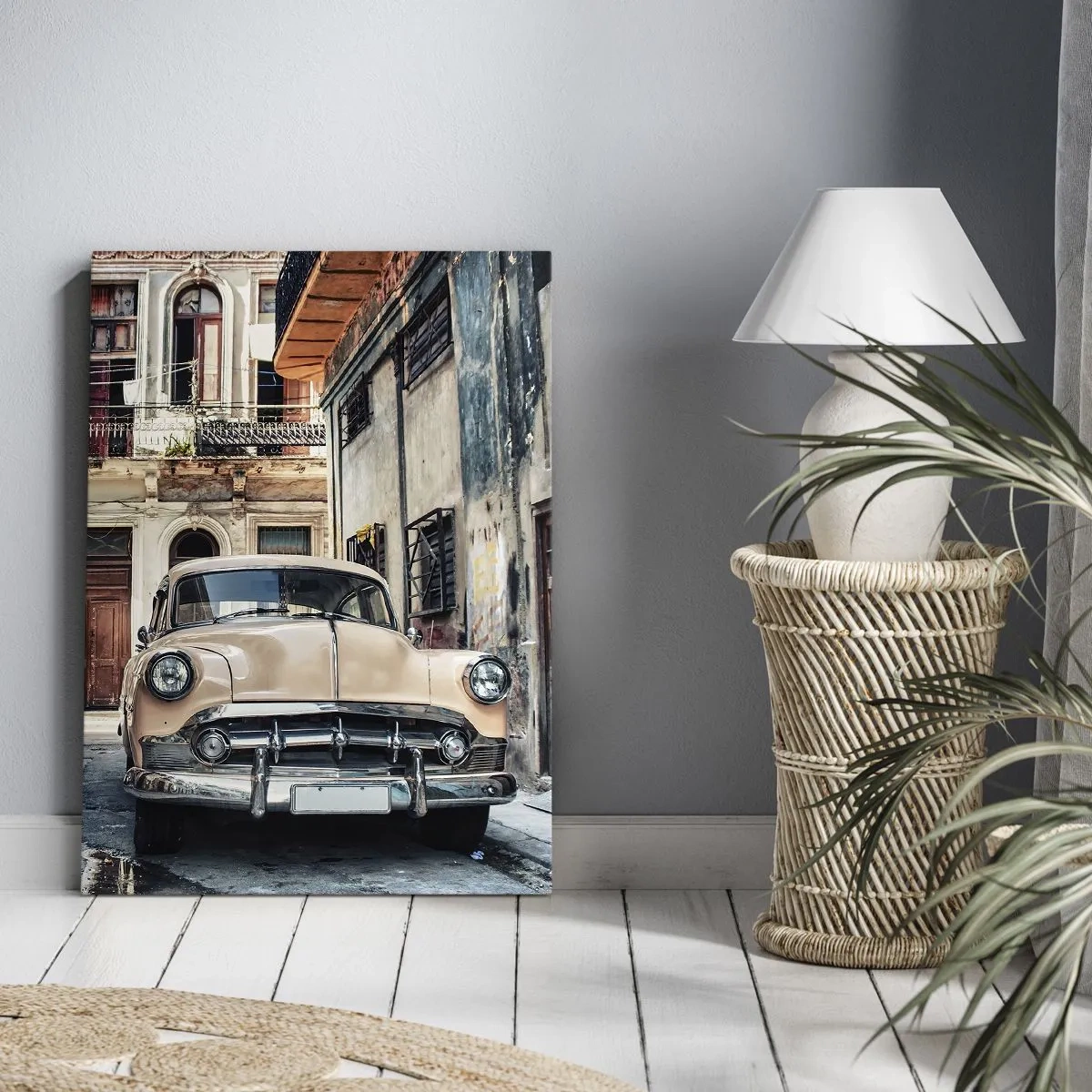Canvastavla - Bild på duk - Siesta i Havana - 50x70 cm