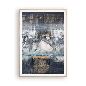 Affisch i ram av ljusek - På is och klumpar - 70x100 cm