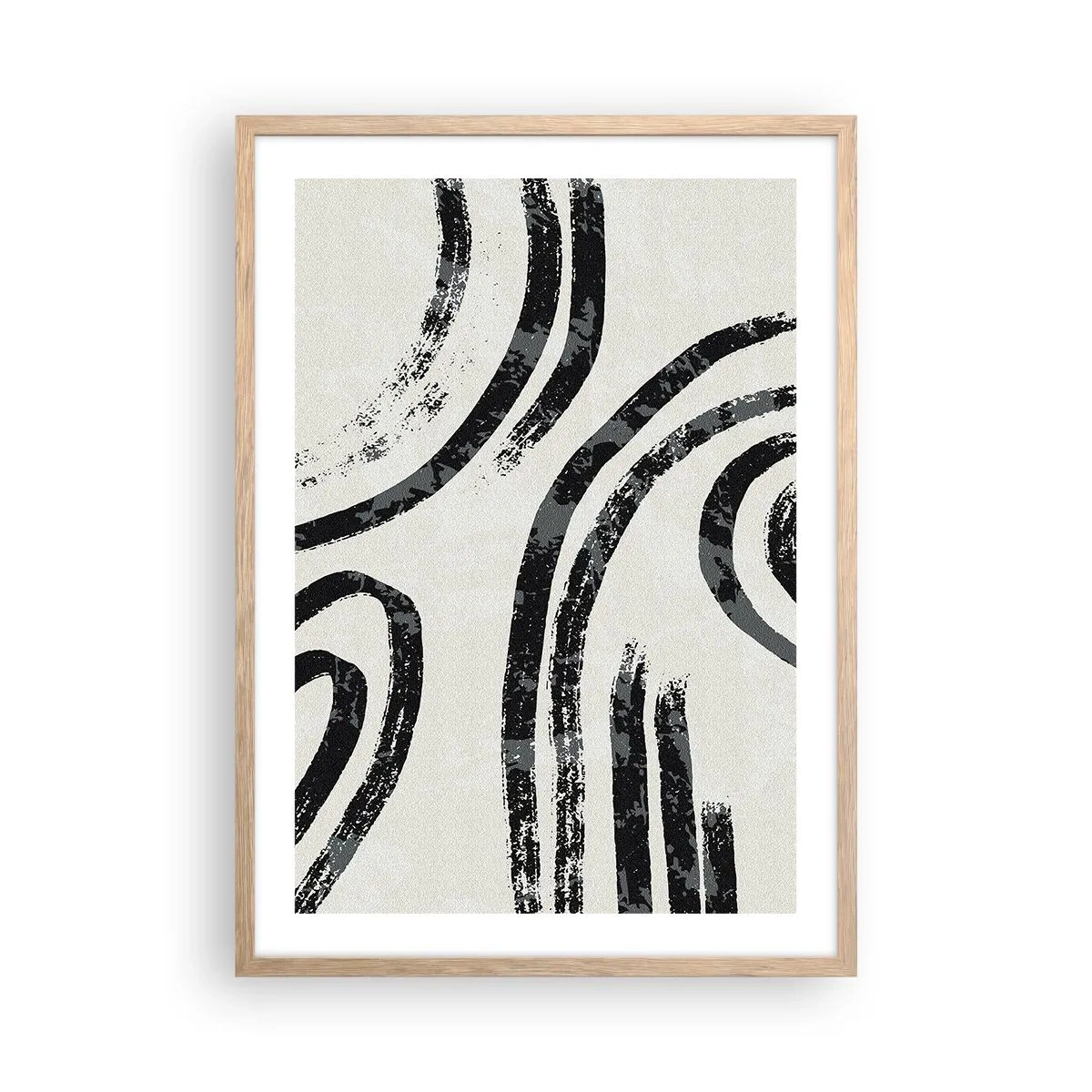 Affisch i ram av ljusek - Halvstoppad - 50x70 cm