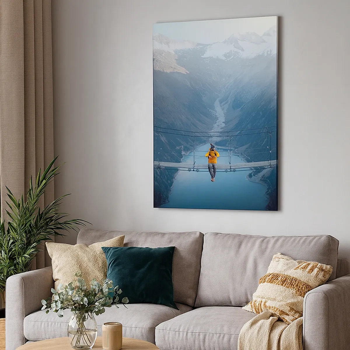 Canvastavla - Bild på duk - Beundran i upphängt läge - 50x70 cm