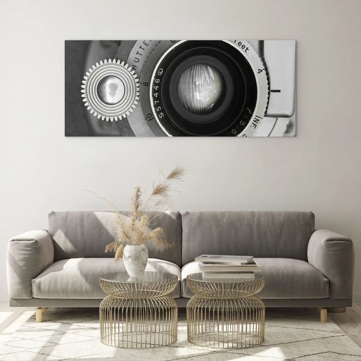 Glastavla - Bild på glas - En berättelse om Hollywood - 100x40 cm