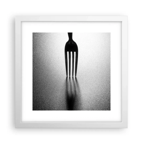 Affisch i vit ram - Ljus och skugga - 30x30 cm