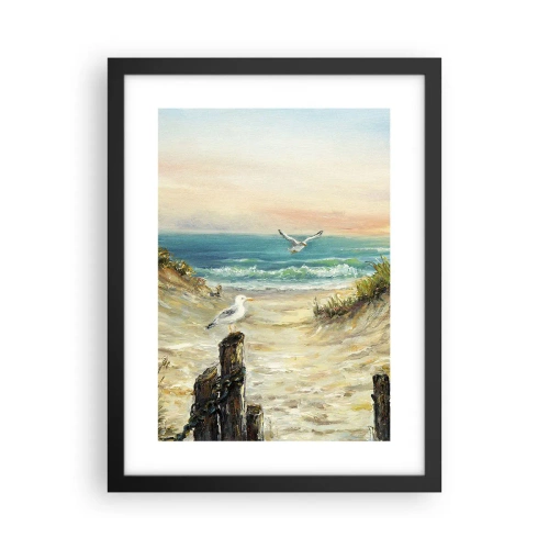 Affisch i svart ram - Vindstilla - 30x40 cm