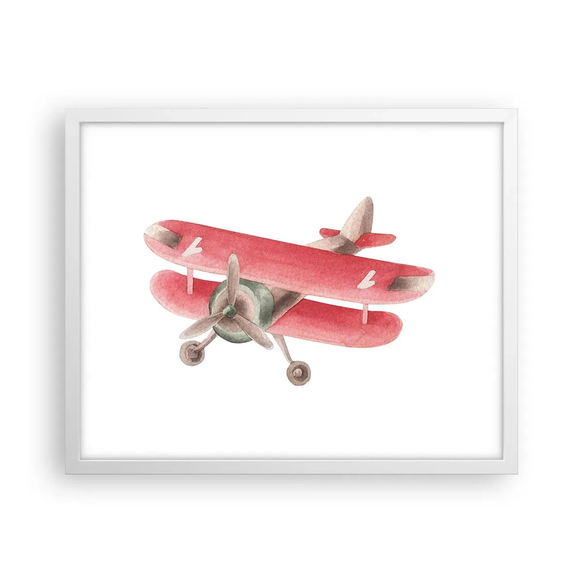 Affisch i vit ram - Redo att flyga högt - 50x40 cm